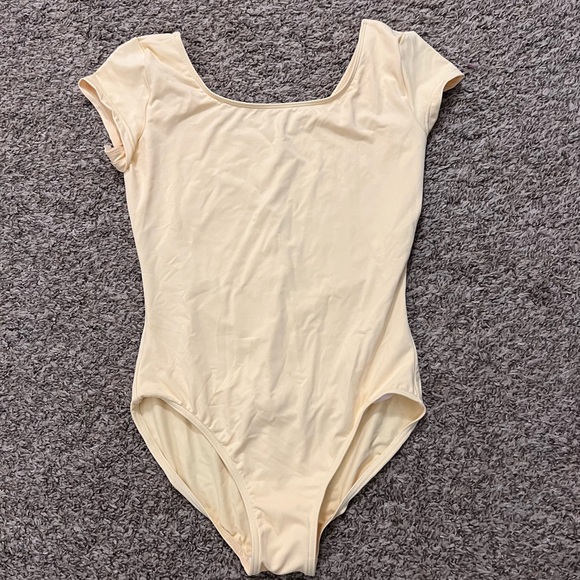 Light yellow women’s leotard/bodysuit - Picture 1 of 2